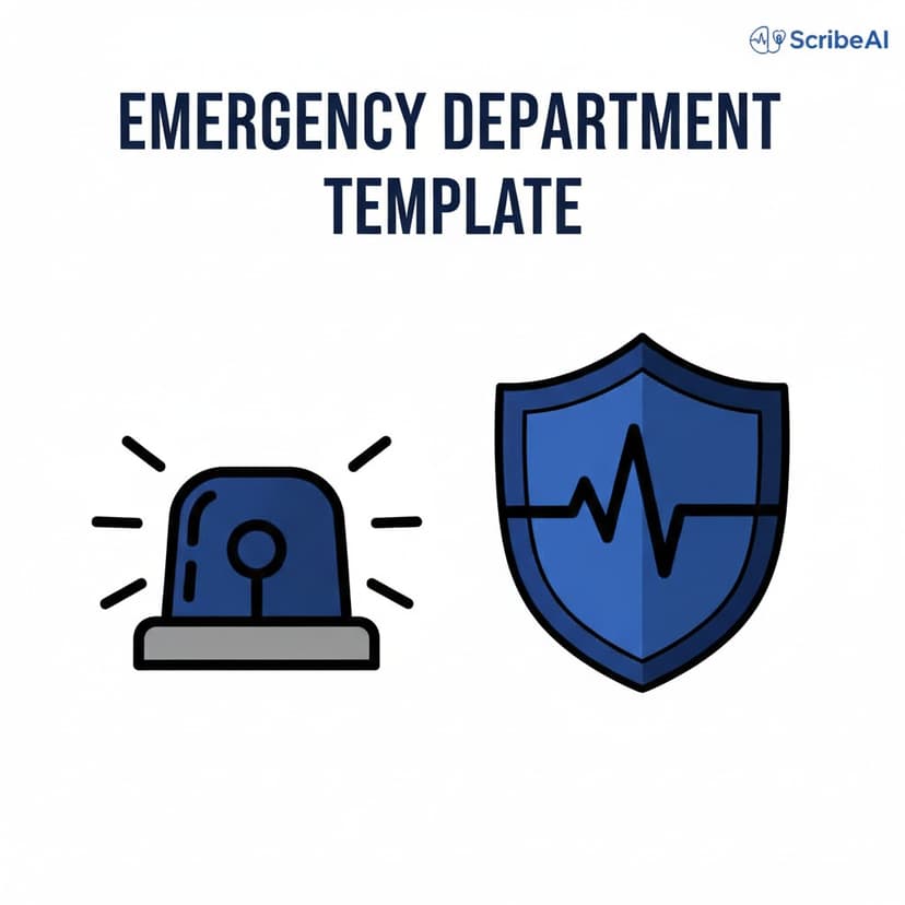 Emergency Department SOAP Template