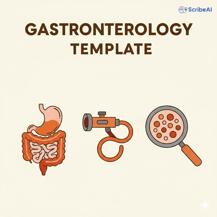 Gastroenterology SOAP Template