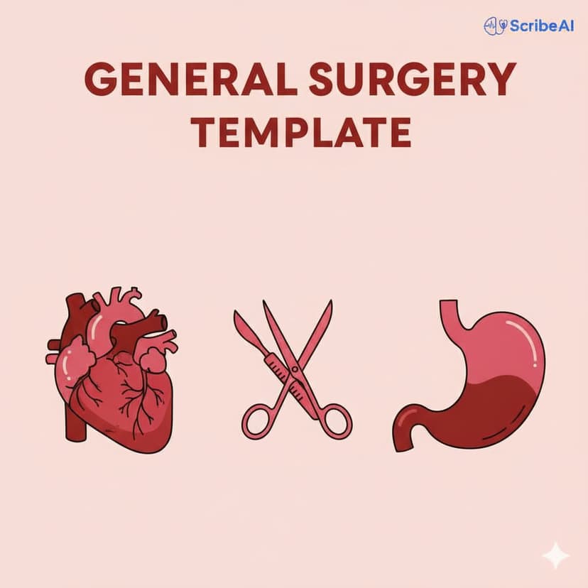 General Surgery SOAP Template