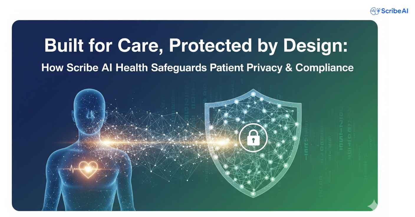 Built for Care, Protected by Design: How Scribe AI Health Safeguards Patient Privacy & Compliance